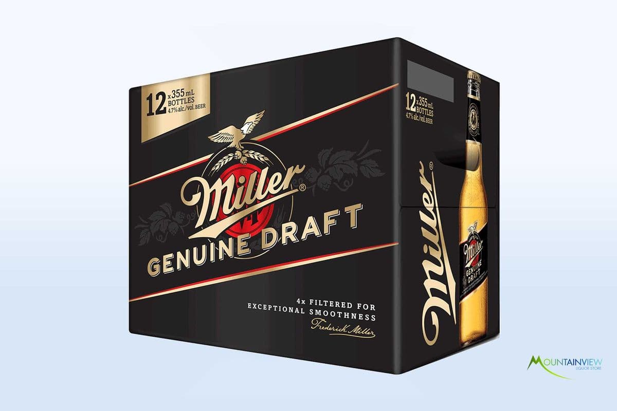 Miller Genuine Draft (12 Bottles) (12 x 330ml)