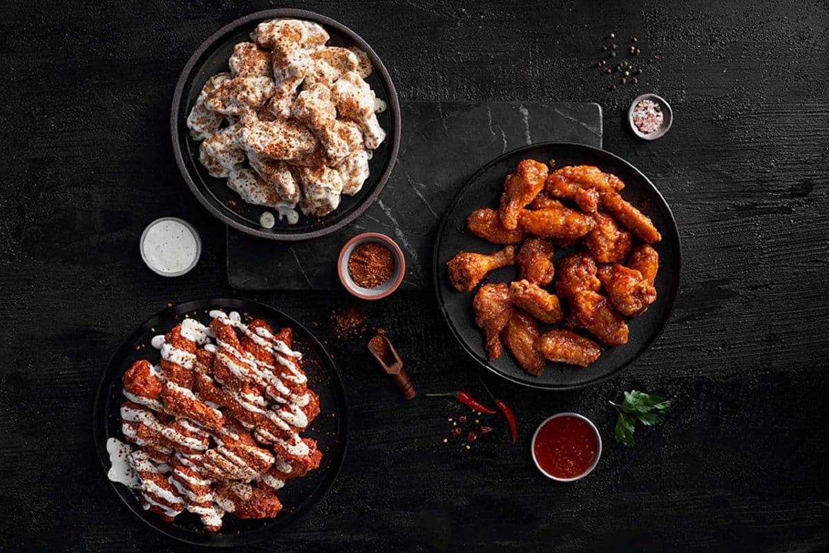 Chicken Wings with Three Flavours (5 lbs)