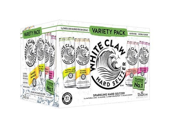 White Claw Variety 12Pack, 355mL coolers (5.0% ABV)