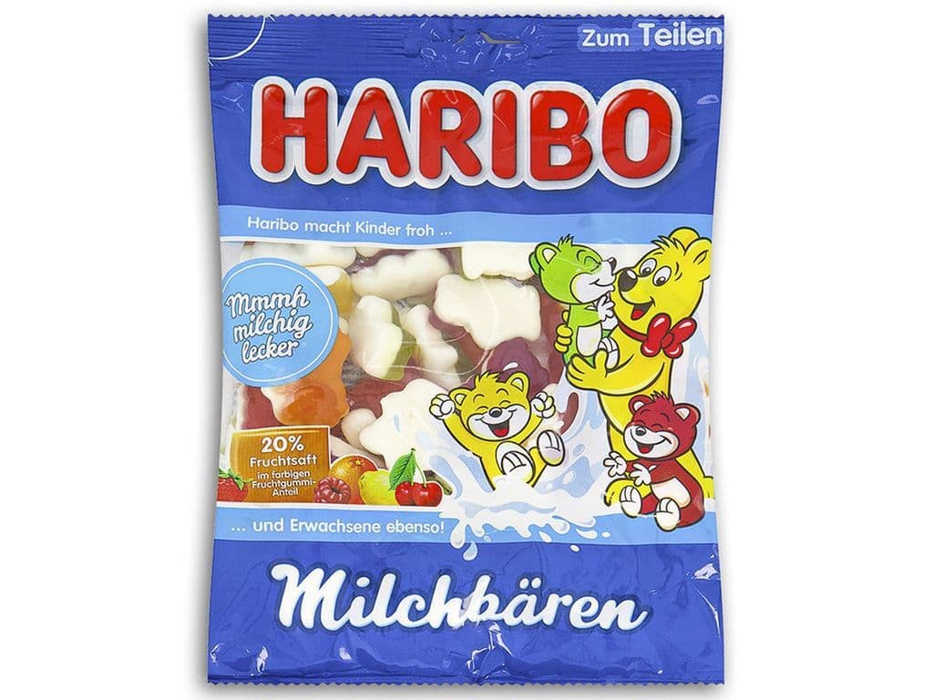Haribo Milk Bears Gummy Candy Bag