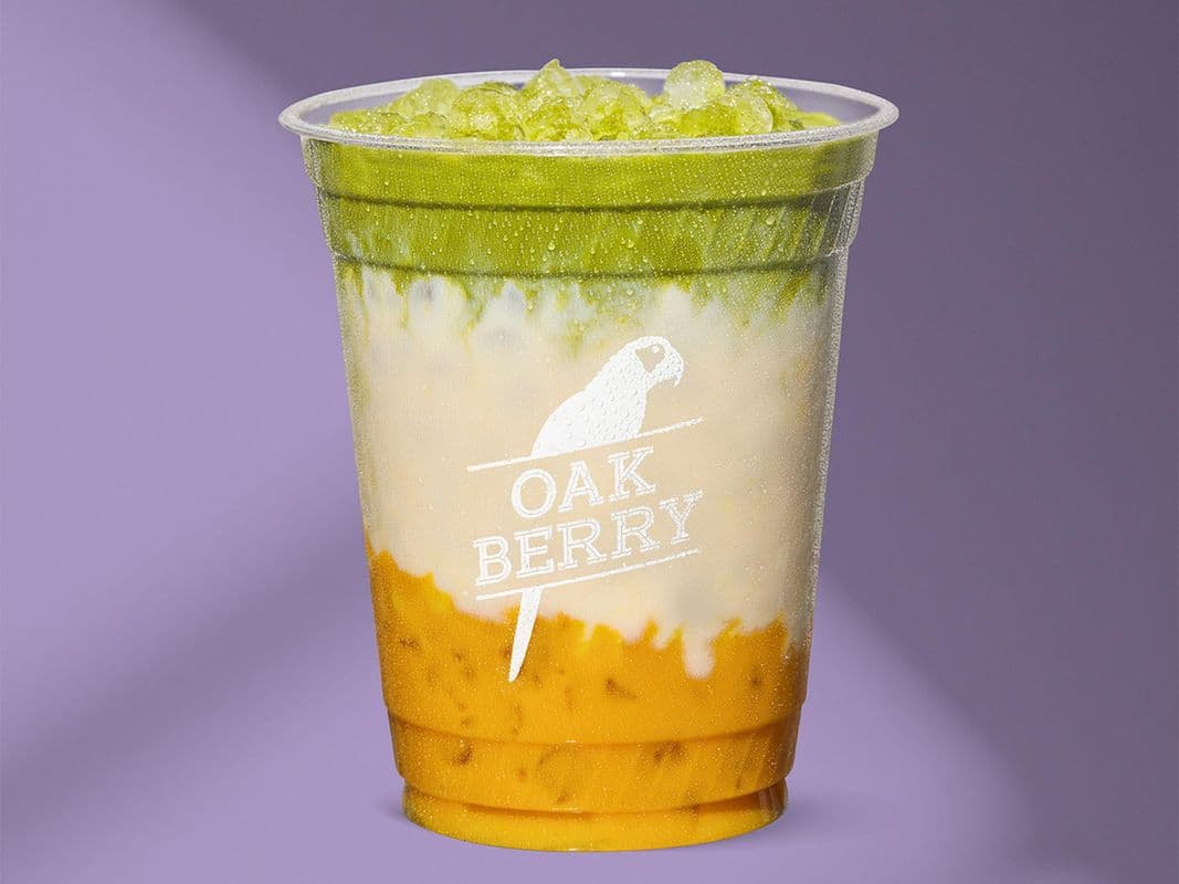 Iced Mango Matcha Latte