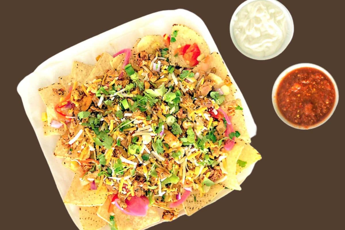 Fajita Veggies Nachos