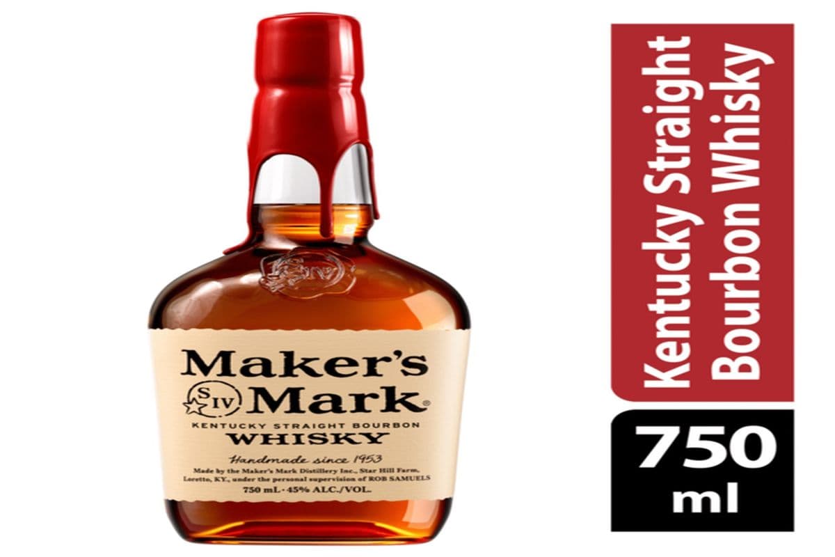 MAKERS MARK BOURBON WHISKY (750ML) 45.0% ABV (1 x 750 mL)