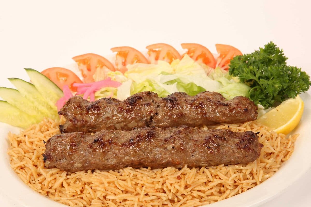 #4. Beef Shami Kabob Platter