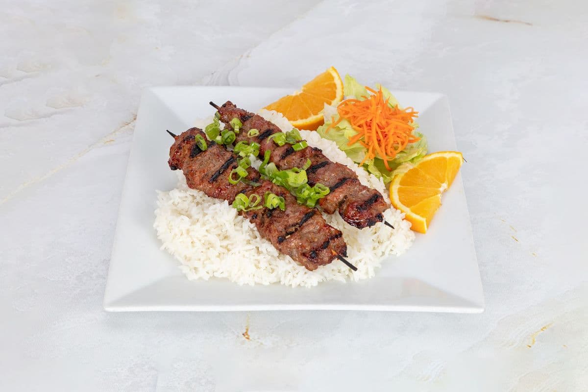32. Grilled Beef on Fried Rice