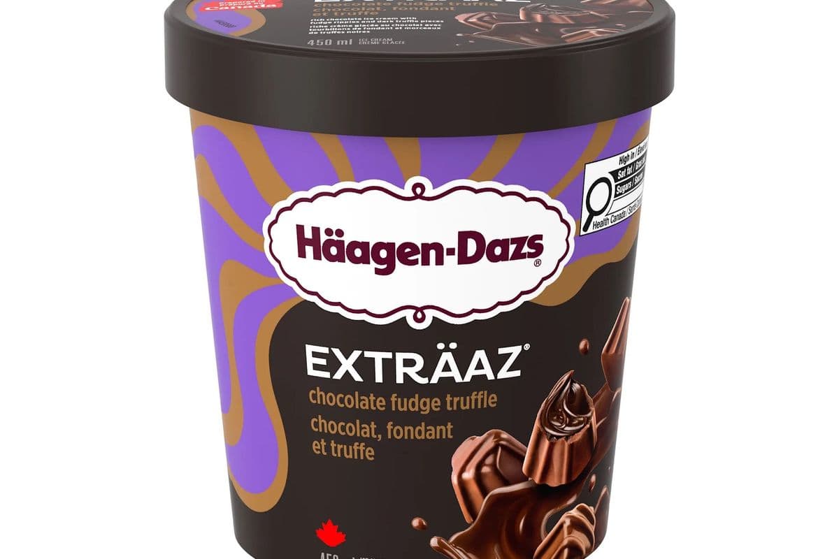 Häagens Dazs (Pot / Jar) - Chocolat, Fondant et Truffe / Chocolate Fudge Truffle (450 ml)