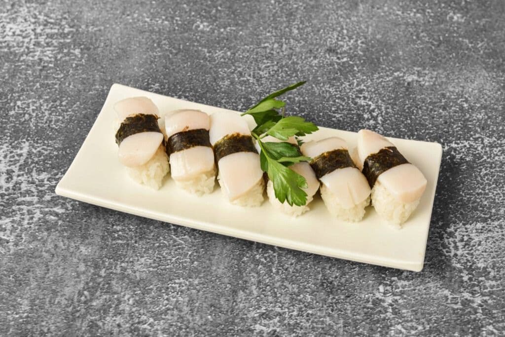 S14. Scallop Sushi (6 pcs)