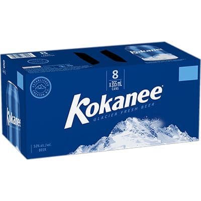 Kokanee Lager, 8 x 355 ml