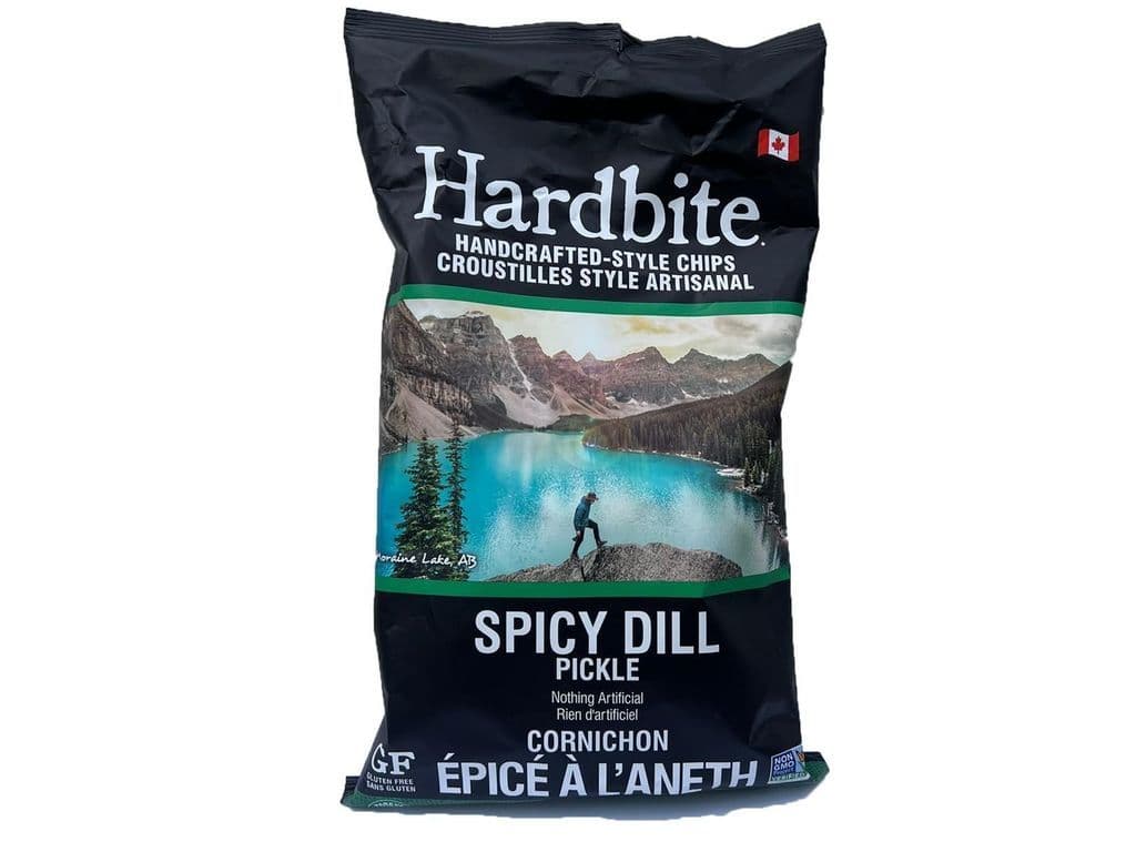 Hardbite chips spicy dill pickle 150g