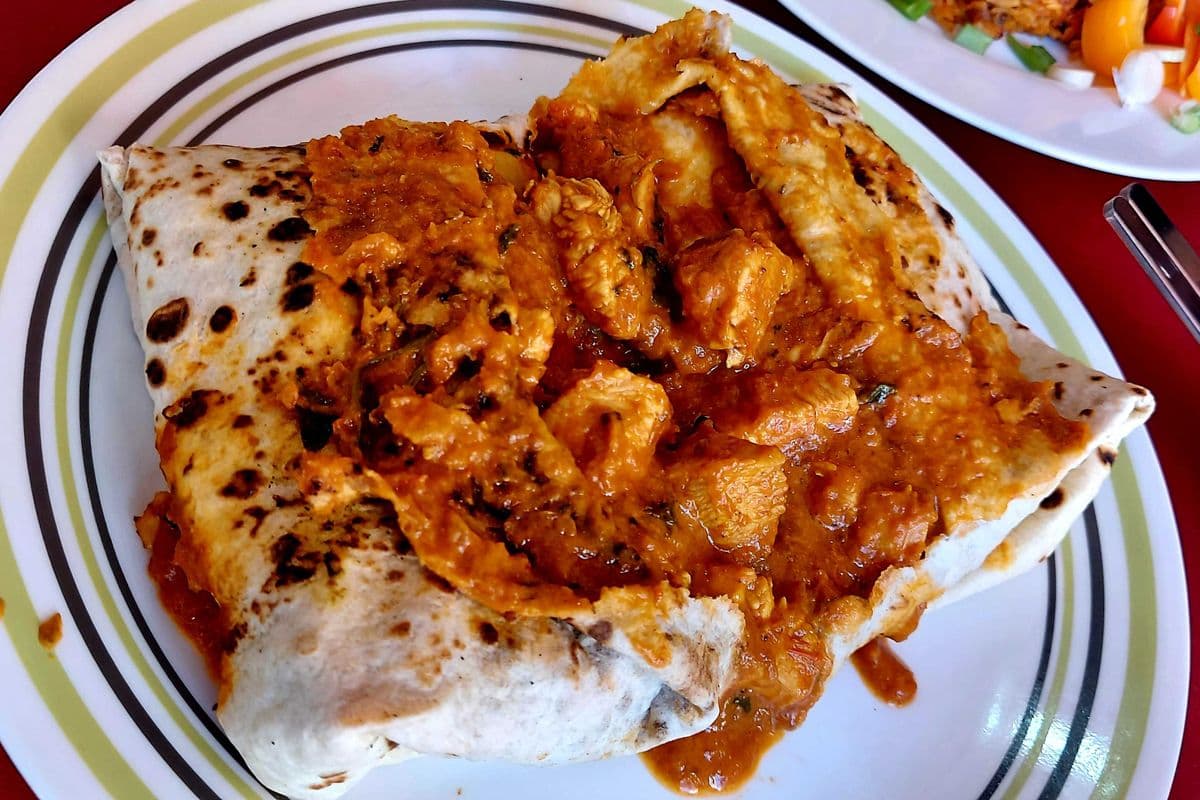 Madras Chicken Roti