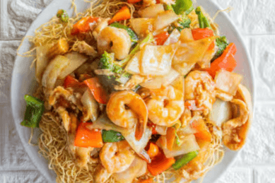 81. Nouilles frites aux crevettes / Shrimp Fried Noodles