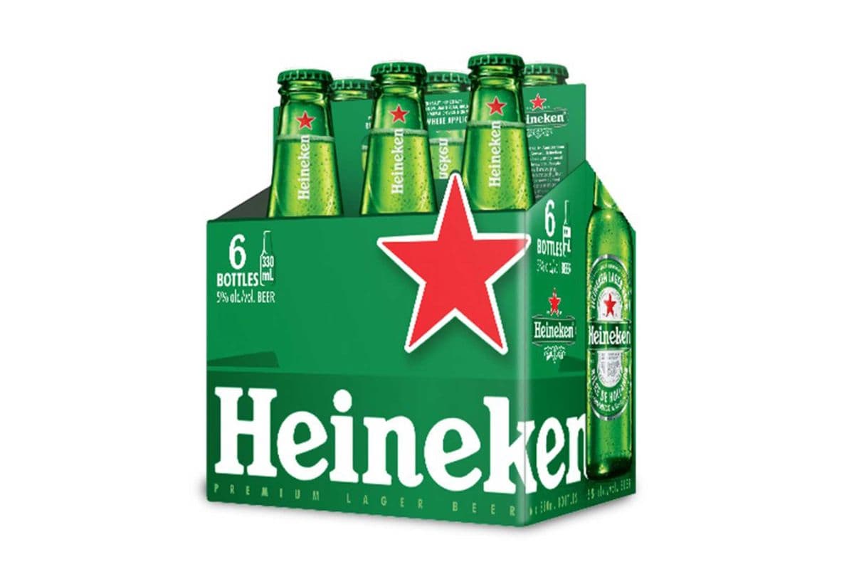 Heineken Lager 6 Pk-B + (1 x 1980ml)