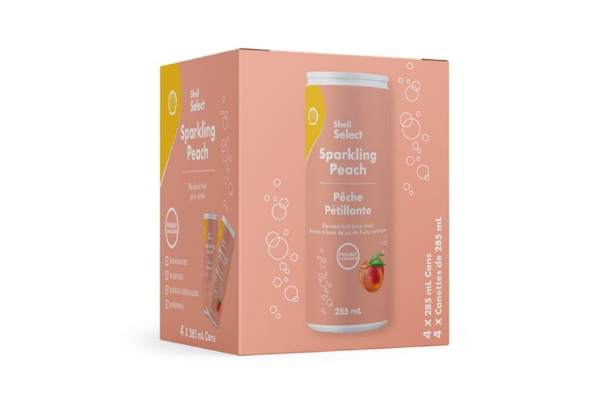 Shell Select Sparkling Peach Multipack (4 x 285ml) 1015669