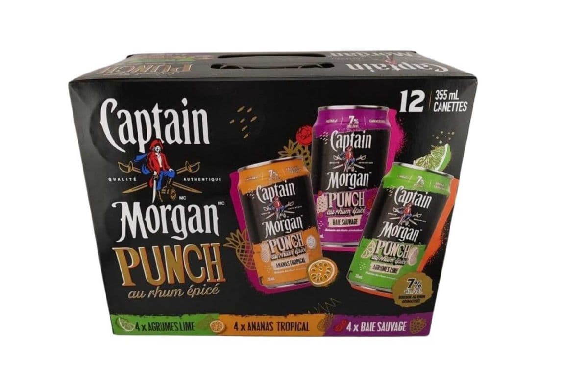 CAPTAIN MORGAN SPICED RUM PUNCH 12 PACK (12 x 355ML)