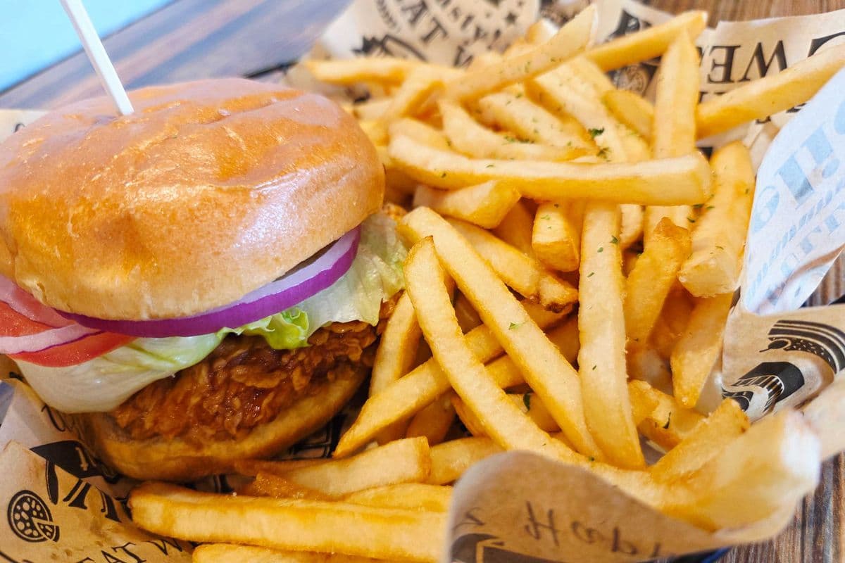 Honey Garlic Burger with Original Fries
