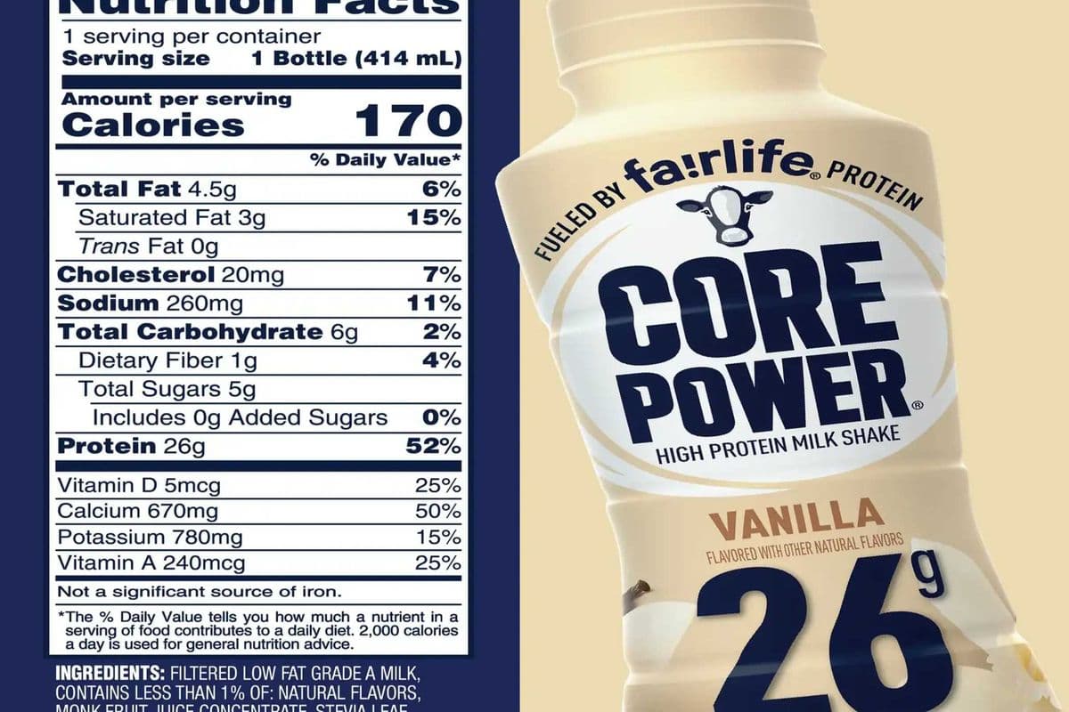 Corepower vanilla 26g protein (355 ml)