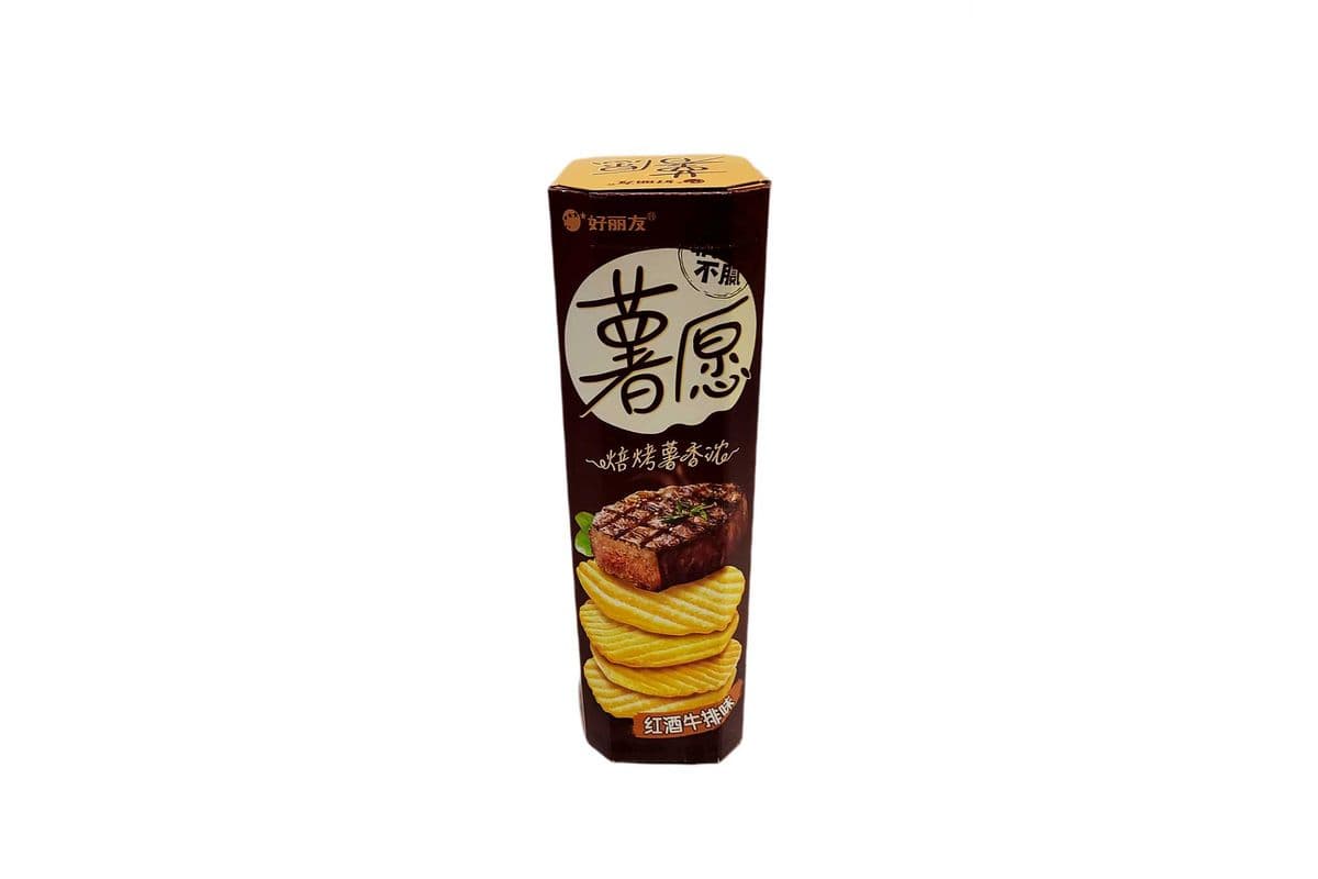 Orion's Potato Chips Beef Flavor（好丽友 薯愿 红酒牛排味）