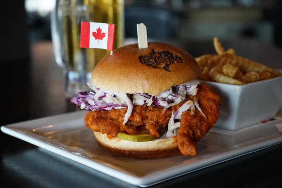 Crunchy Buffalo Burger