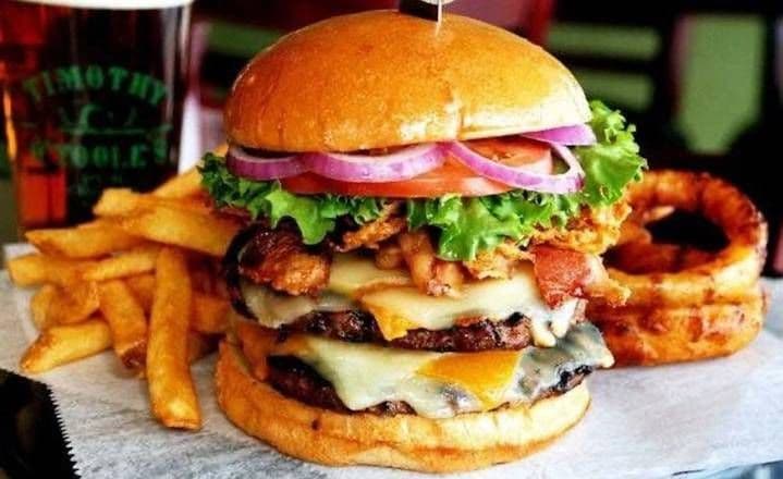 Top Cheeseburger with fries