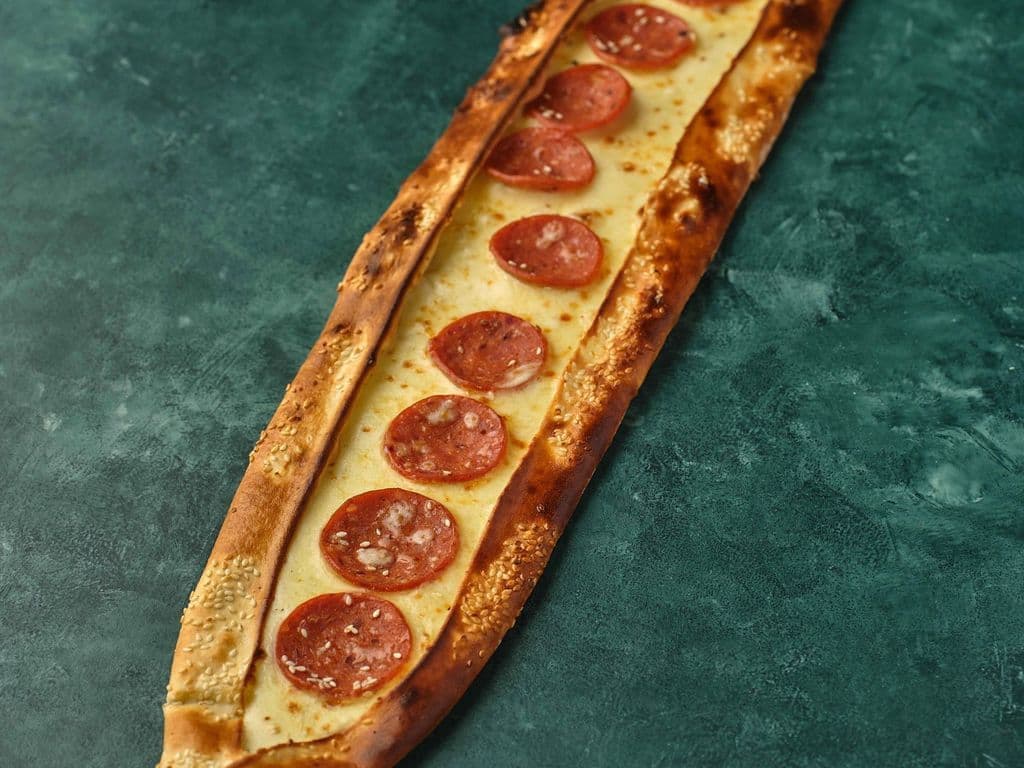 Cheese and Pepperoni Pide