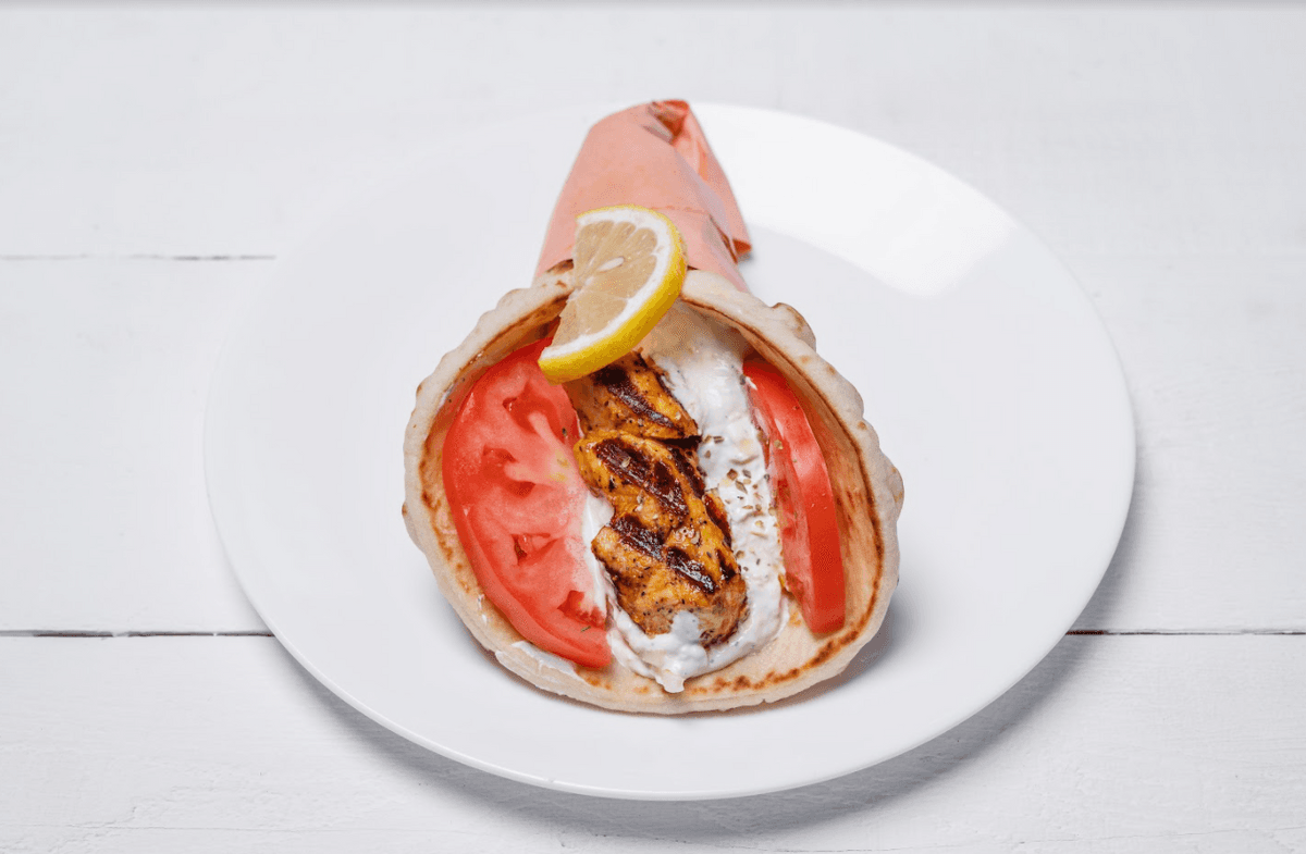 Pita au poulet / Chicken pita