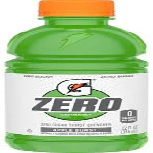 G Zero Gatorade Boisson Pour Sportif Eclat De Pomme 355ml;/ G Zero Apple Burst 355ml