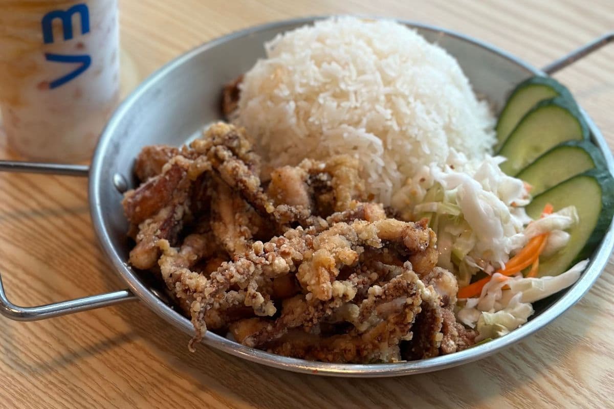 Deep Fried Squid and Rice