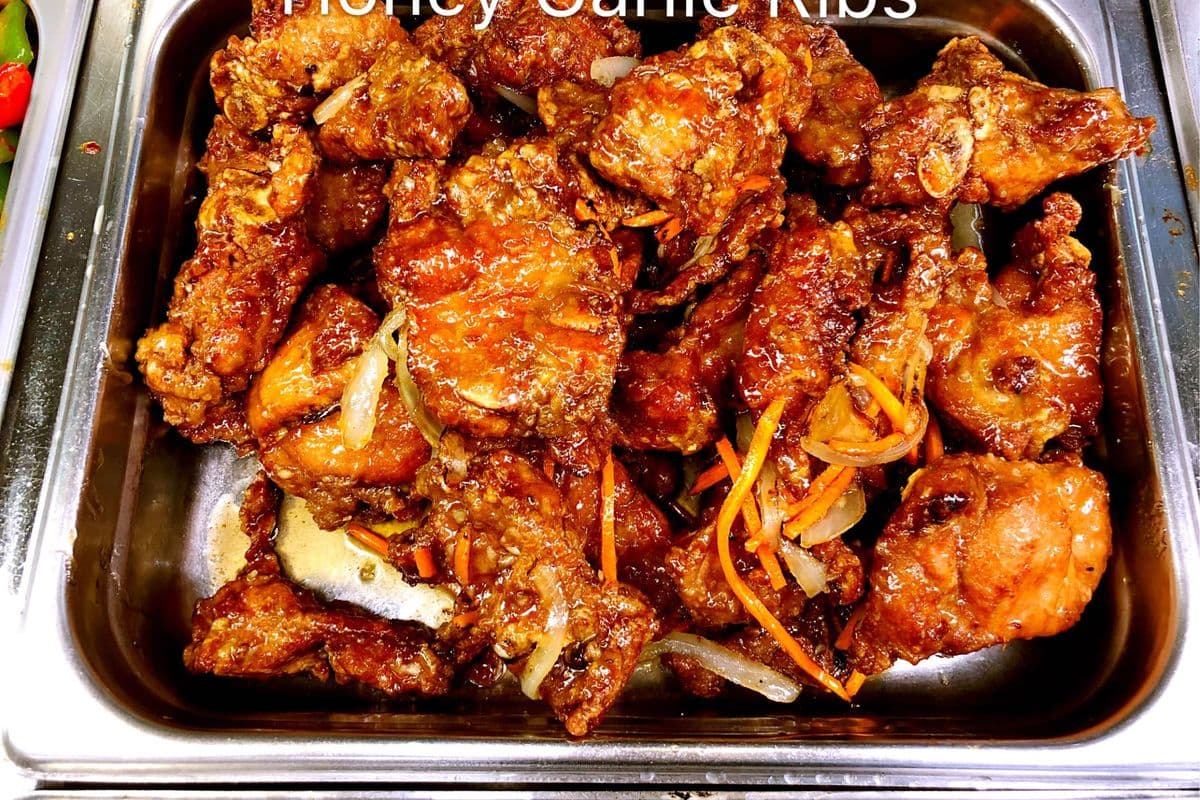 Ribs Salt & Peppers Or Honey Garlic - Party Tray 大锡盒