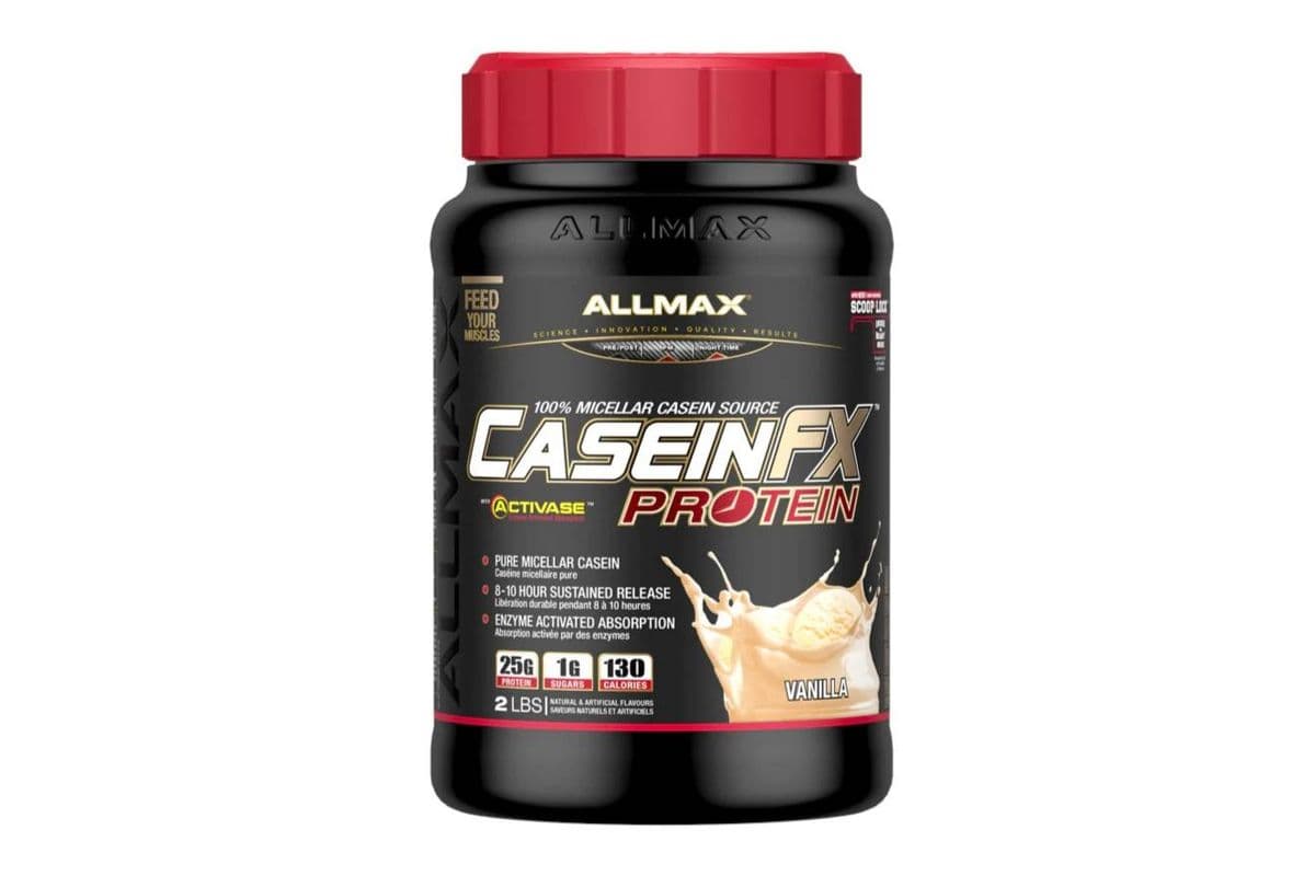 Allmax Nutrition Casein Vanilla Protein Powder (2 lb)
