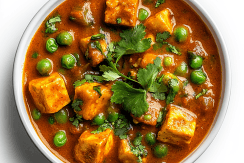 Mutter Paneer (Cubes de fromage et pois /Cheese and Peas)