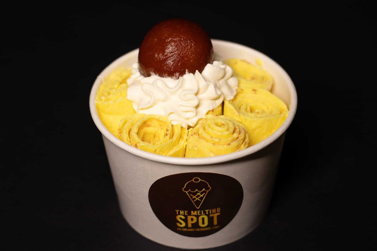 Shahi Gulab Thai Rolled Ice Cream