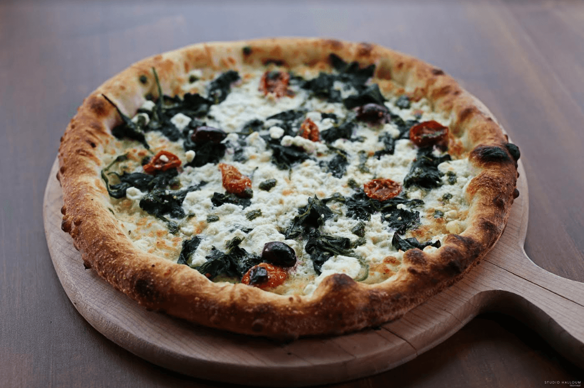 Pizza bianche caprino
