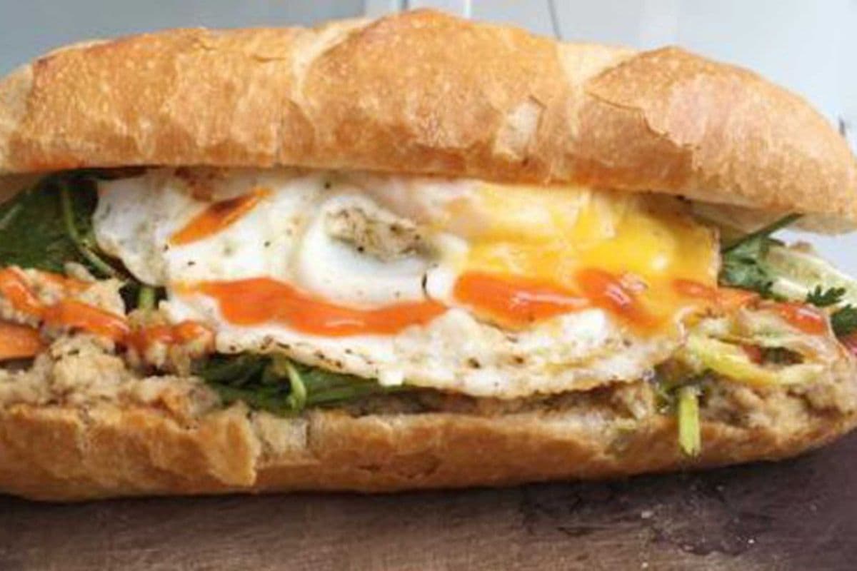 Banh Mi with fried egg