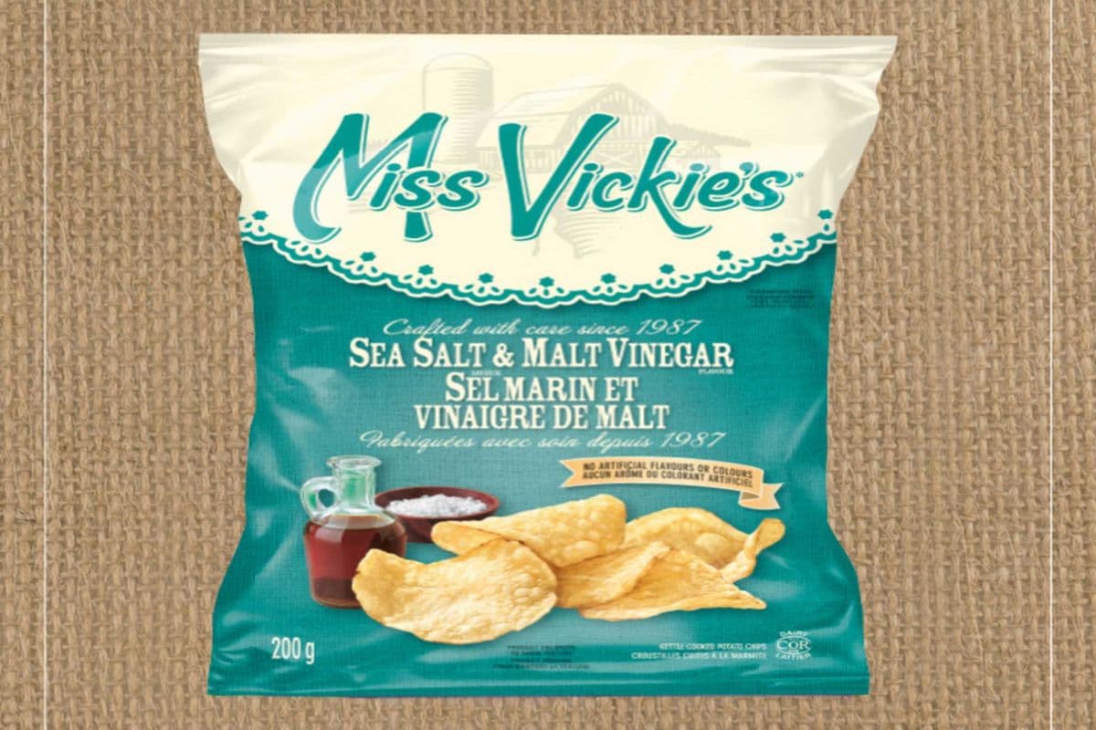 Miss Vickie's Sea Salt & Malt Vinegar Chips (200 g)