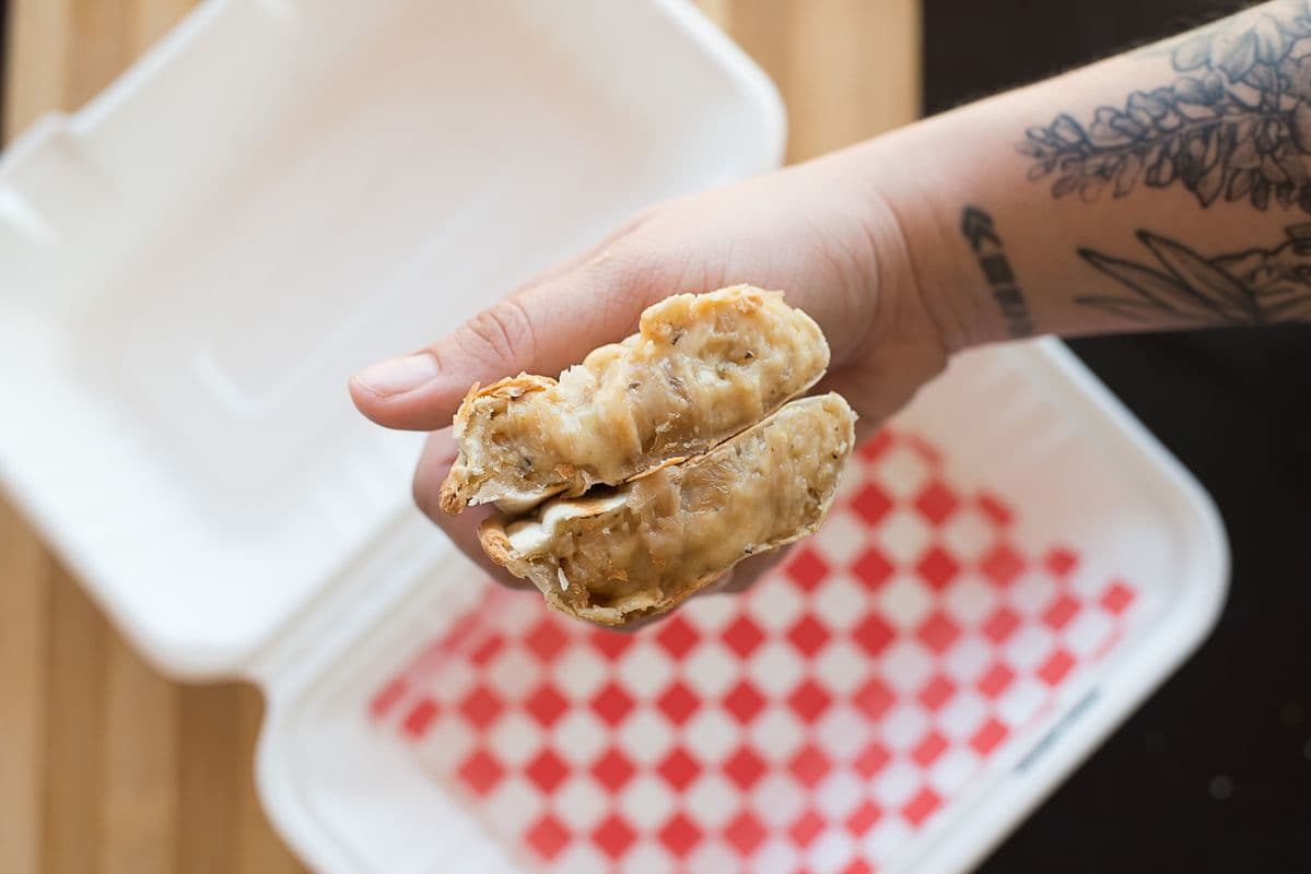 Onions and Mozza Empanada