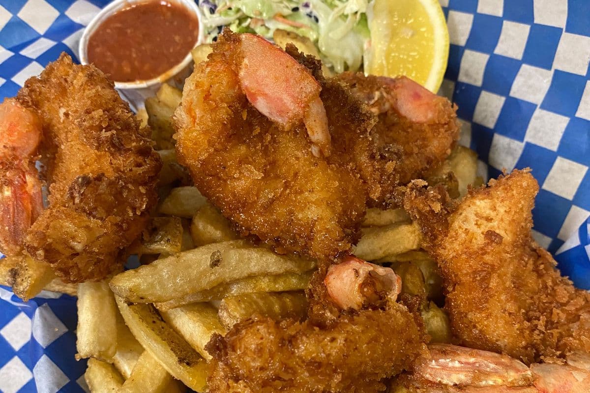 Five Pieces Prawn Meal and Fries