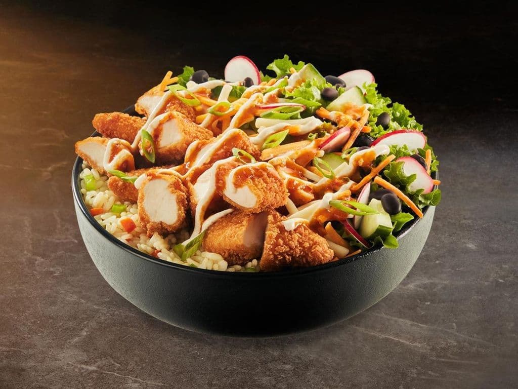 Bol St-Hub avec lanières végé croustillantes - Nouveau / St-Hub Bowl with crispy veggie strips - New