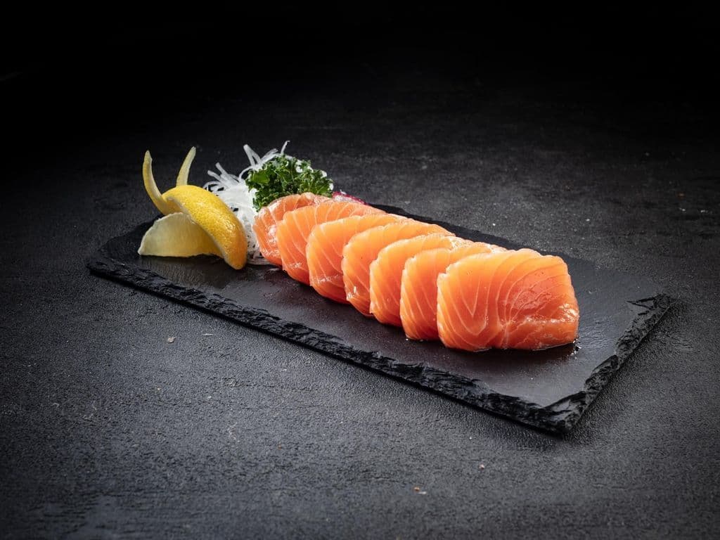 Salmon Sashimi.