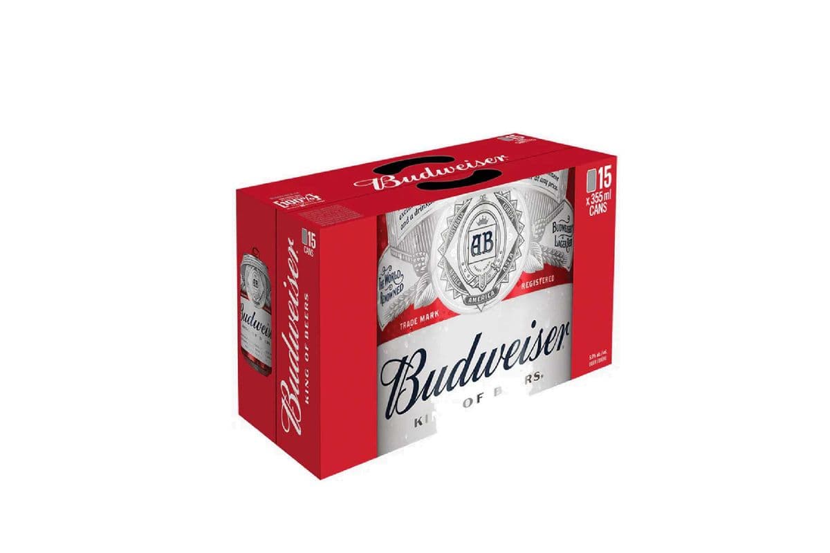 Budweiser (15 Pack Cans) (15 x 355 ml Cans)