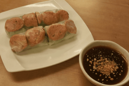 4. Grilled Pork Ball Fresh Rolls (2 pcs)