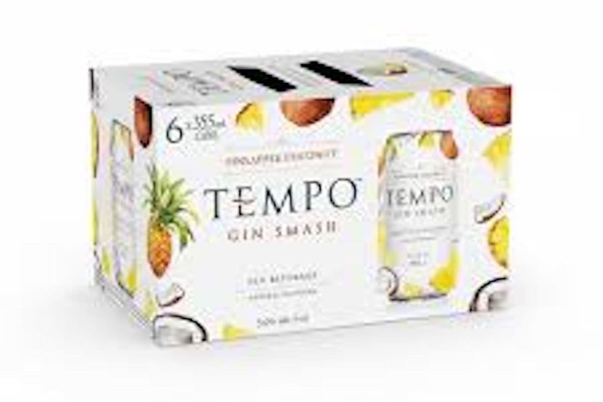 tempo gin pineapple coconut 6can (6 x 355ml)