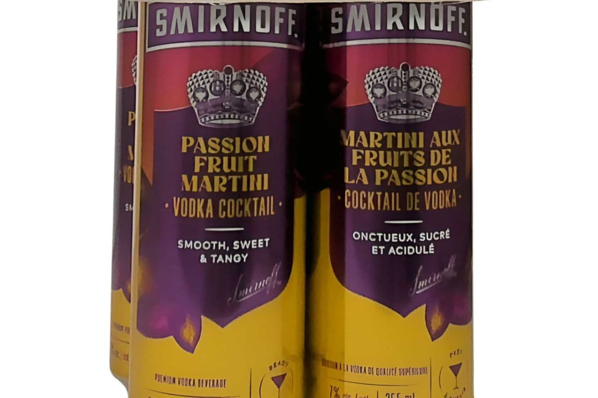SMIRNOFF PASSION FRUIT VODKA COCKTAIL (4 PACK) (4 x 355ML CAN)