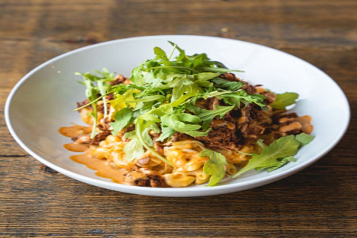 Pulled Jackfruit Mac and Cheese