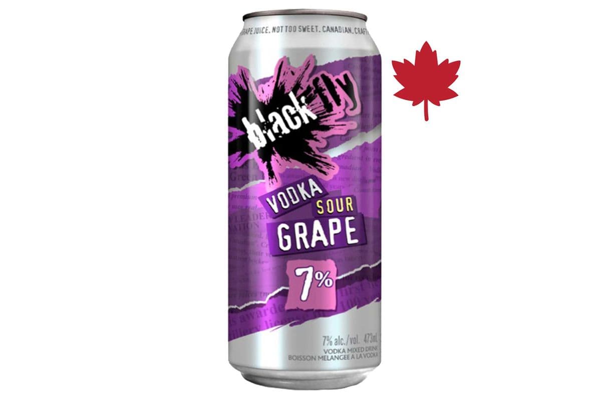 Black Fly Vodka Sour Grape (1 x 473 ml)