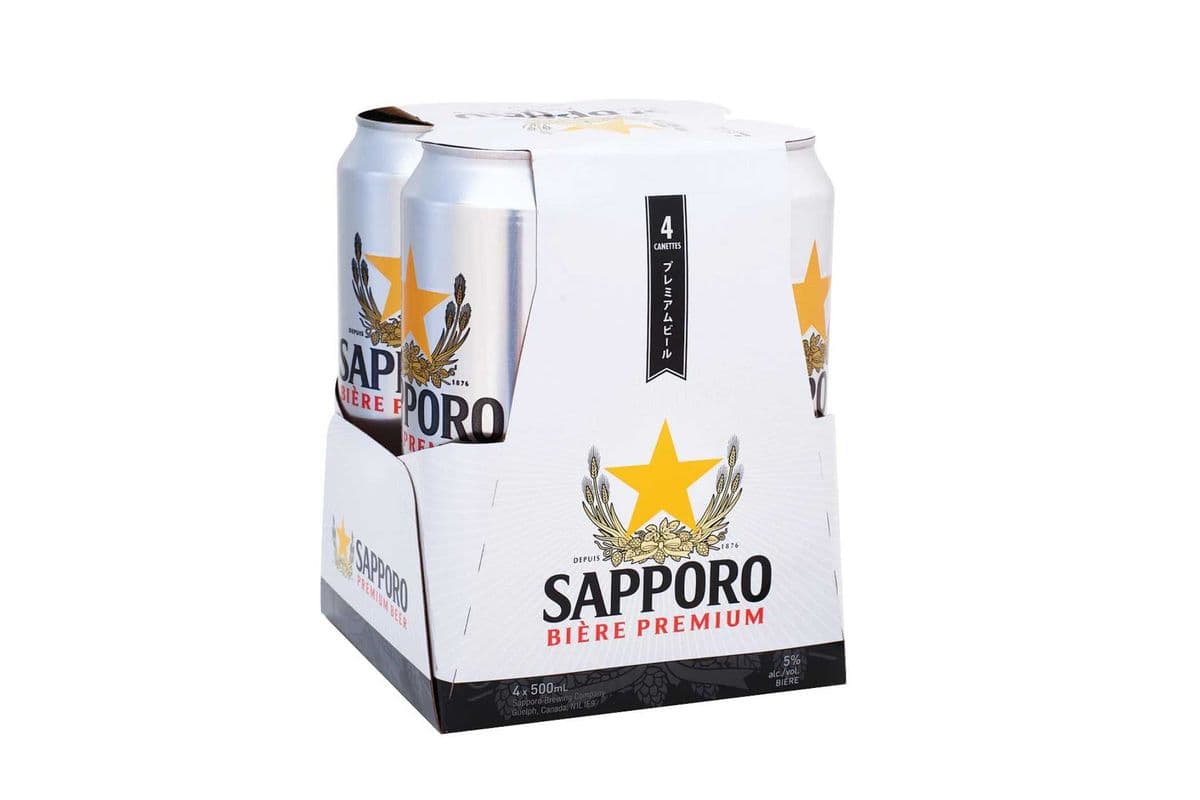 Sapporo Premium Lager (4 x 500ml)