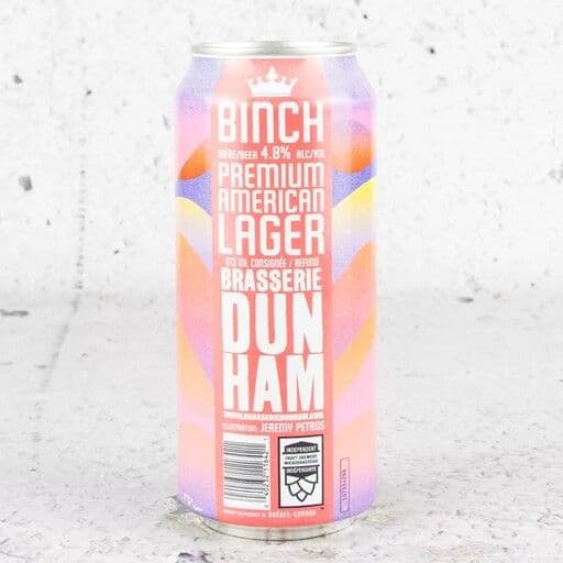 Binch - Premium American Lager (4.8%) 473 mL
