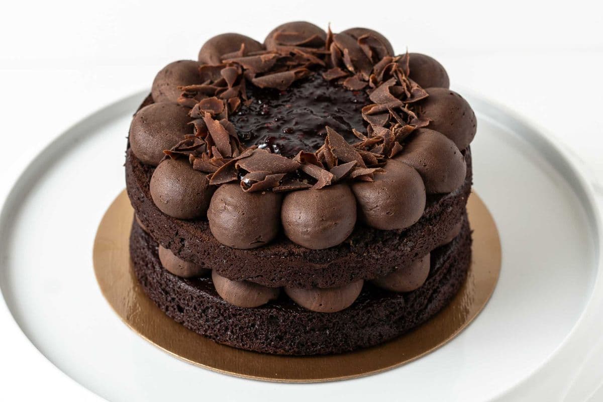 Gâteau au chocolat et framboises / Chocolate & Raspberry Cake