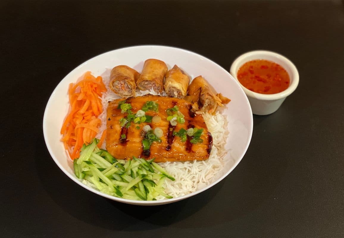 34. Grilled Salmon Vermicelli