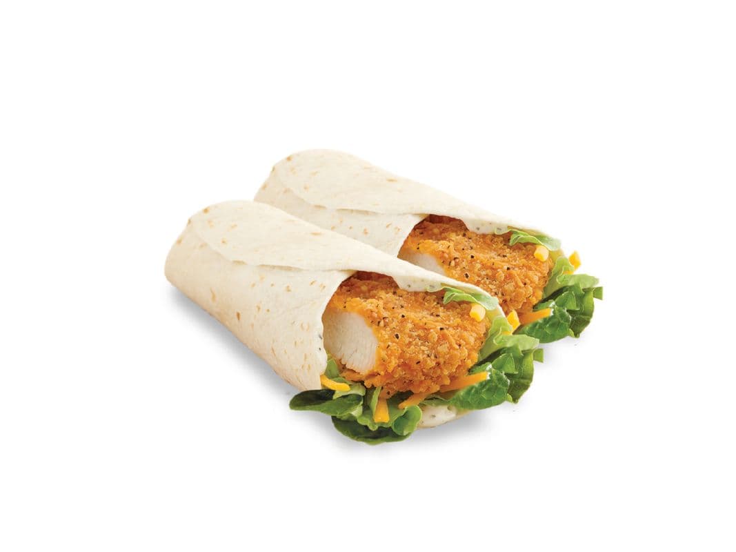 Duo wrap au poulet classique / Classic Chicken Wrap Duo (Cals: 730)