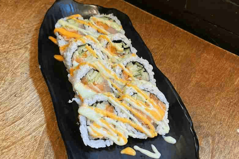 Tuna and Salmon Crunch Roll